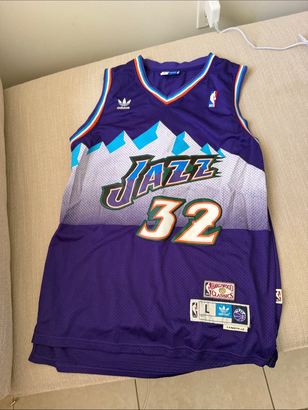 adidas Purple Utah Jazz #32 Malone
